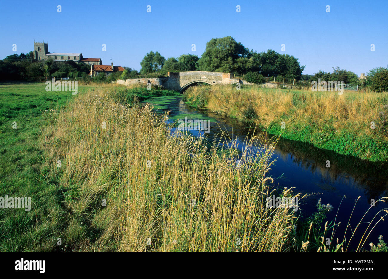 Wiveton and River Glaven, Norfolk Stock Photo - Alamy