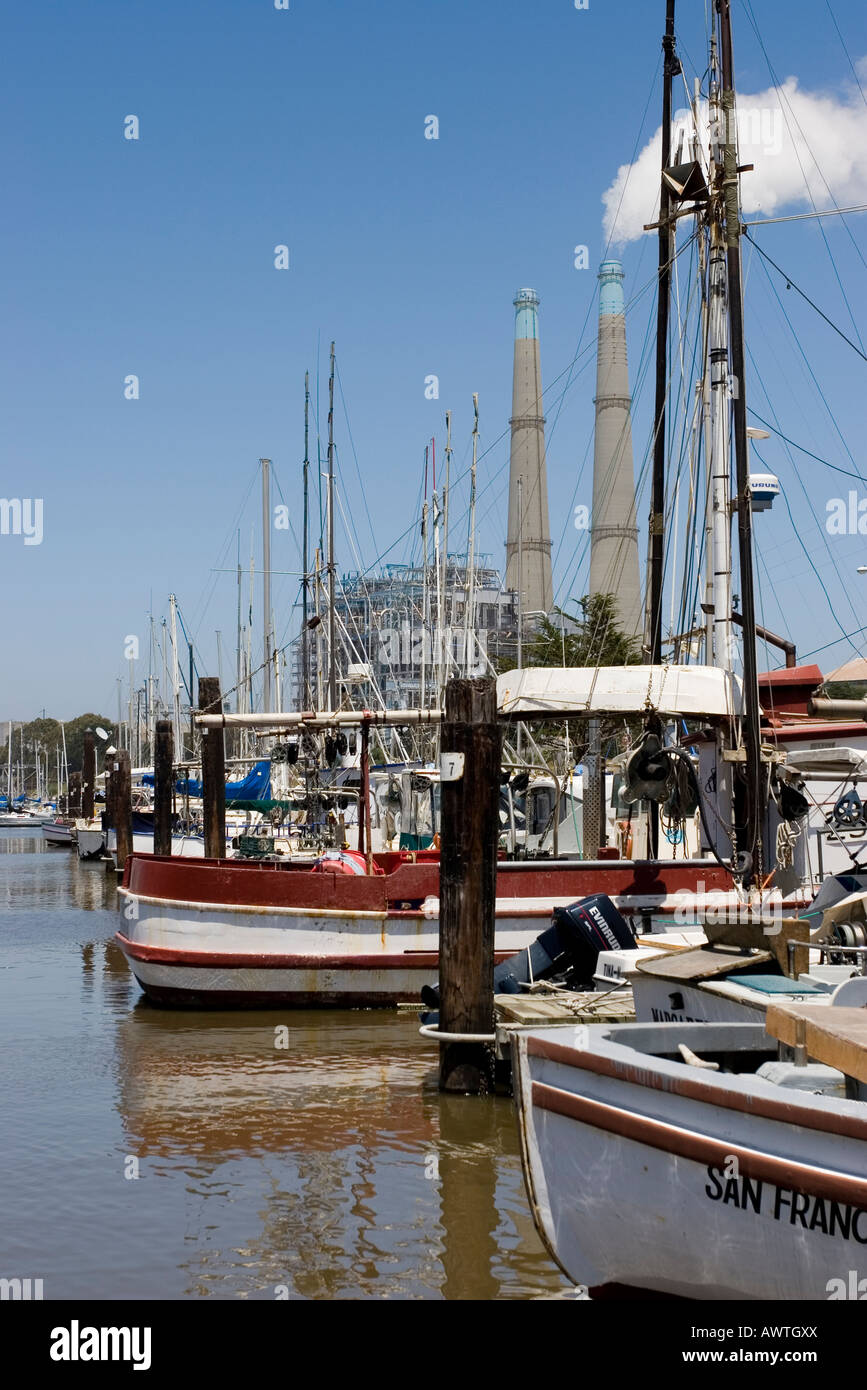 Moss Landing Harbor Stock Photo Alamy