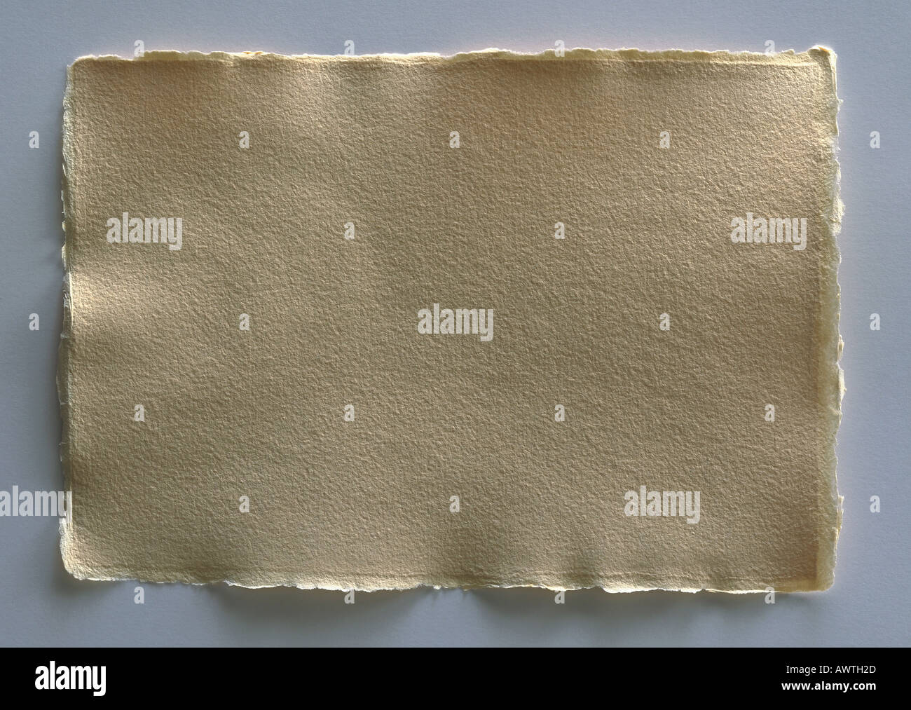 Back of linen envelope. Stock Photo
