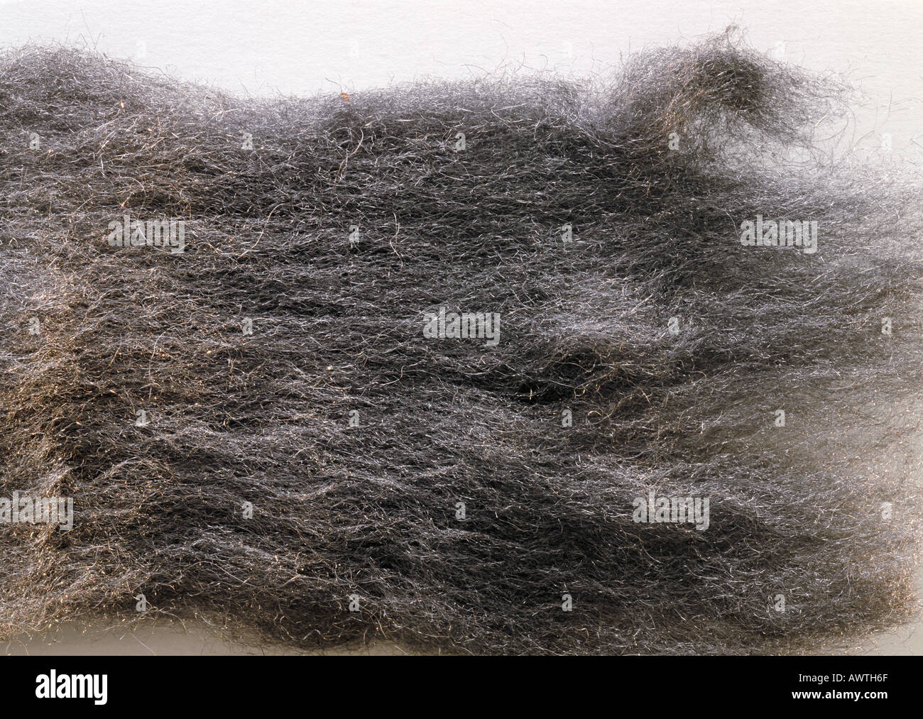 Steel wool, extreme close-up Stock Photo