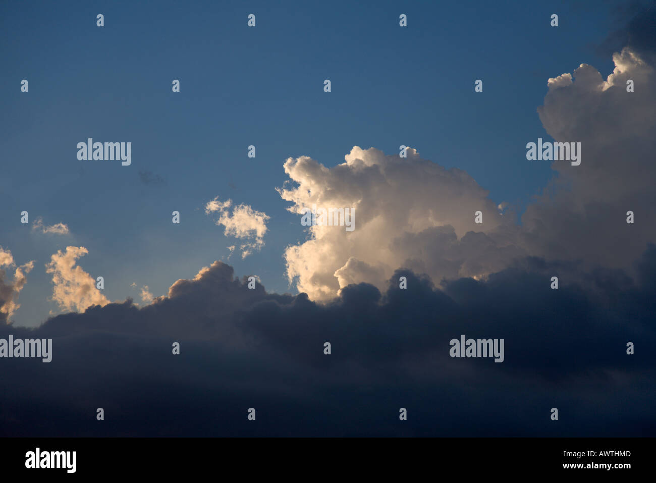 Dramatic sky with dark storm clouds Stock Photo - Alamy