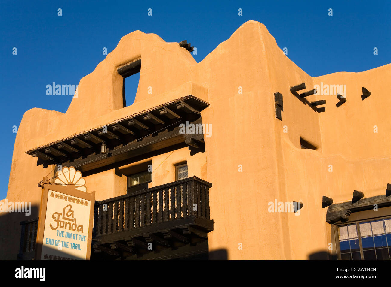 La Fonda Inn City of Santa Fe New Mexico USA Stock Photo - Alamy