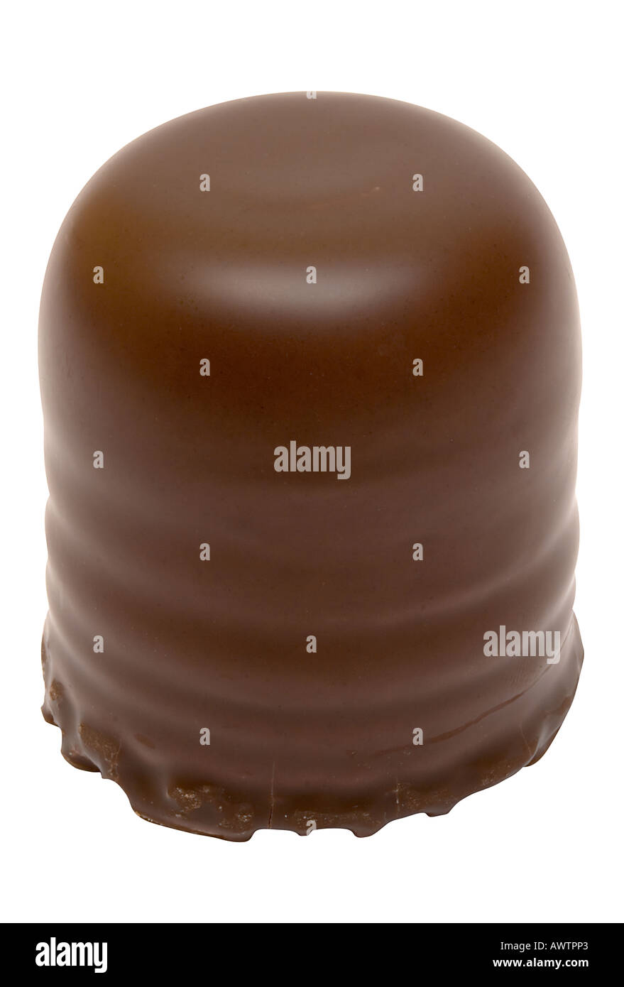 Chocolate covered marshmallow wafer chocolate hires stock photography