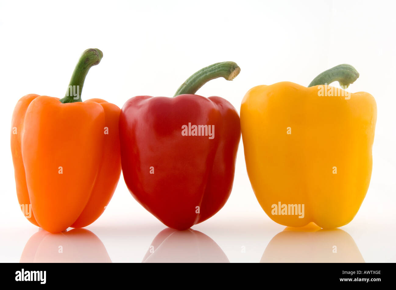 Yellow red vegetable peppers Cut Out Stock Images & Pictures - Alamy