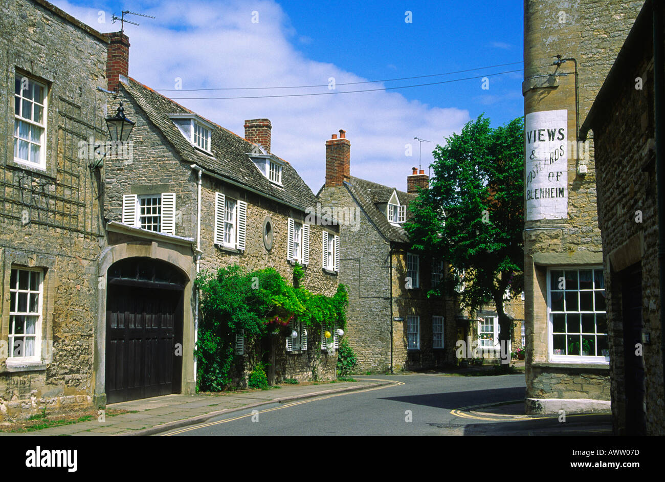 Stone Houses Cottages And Shops Woodstock Oxfordshire England