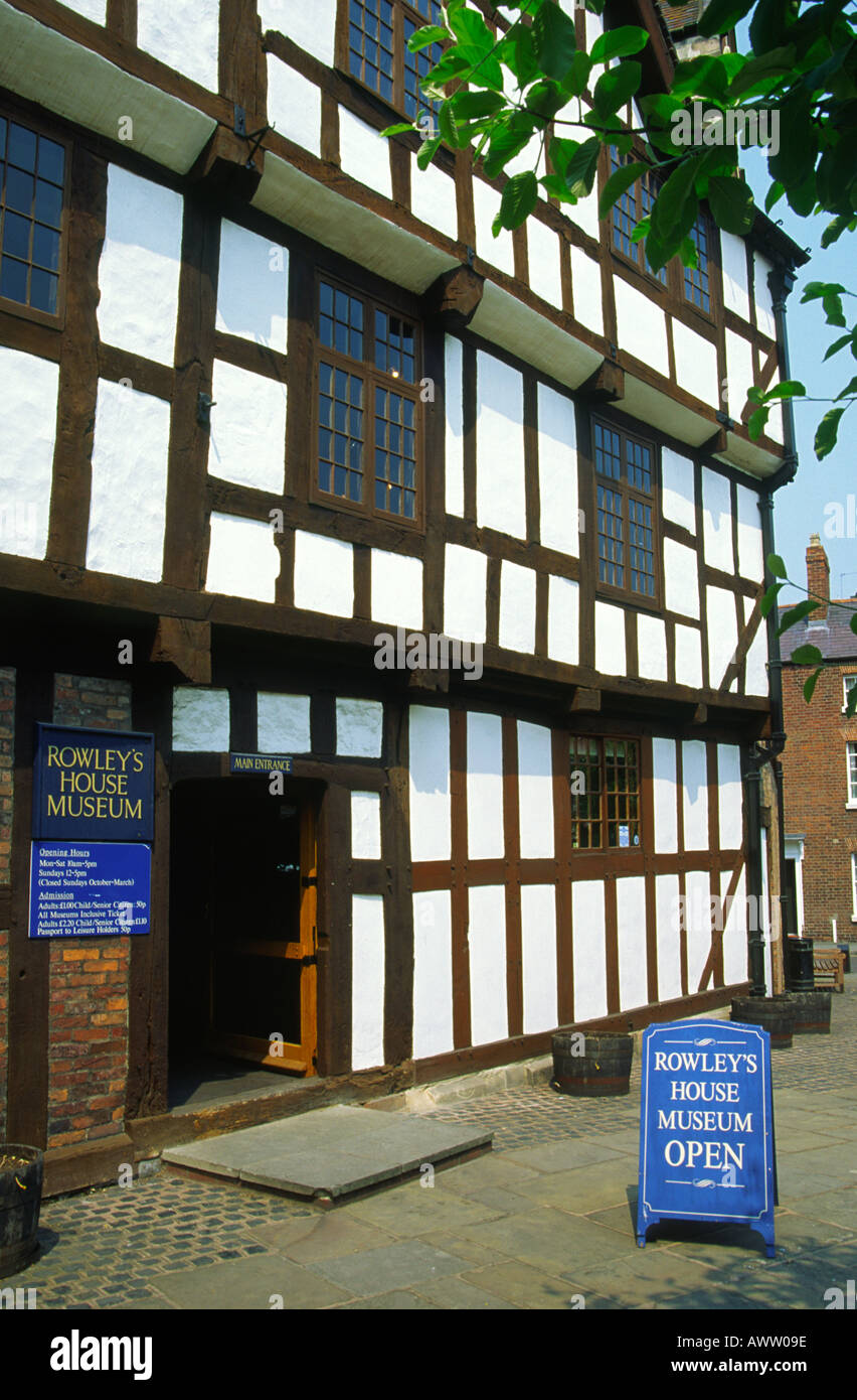 Rowleys House Museum Shrewsbury Shropshire England Stock Photo