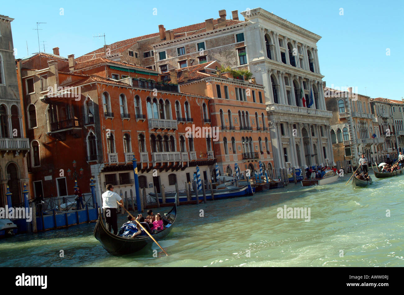 Architectural delights along the Grand Canal, Venice, Italy Stock Photo