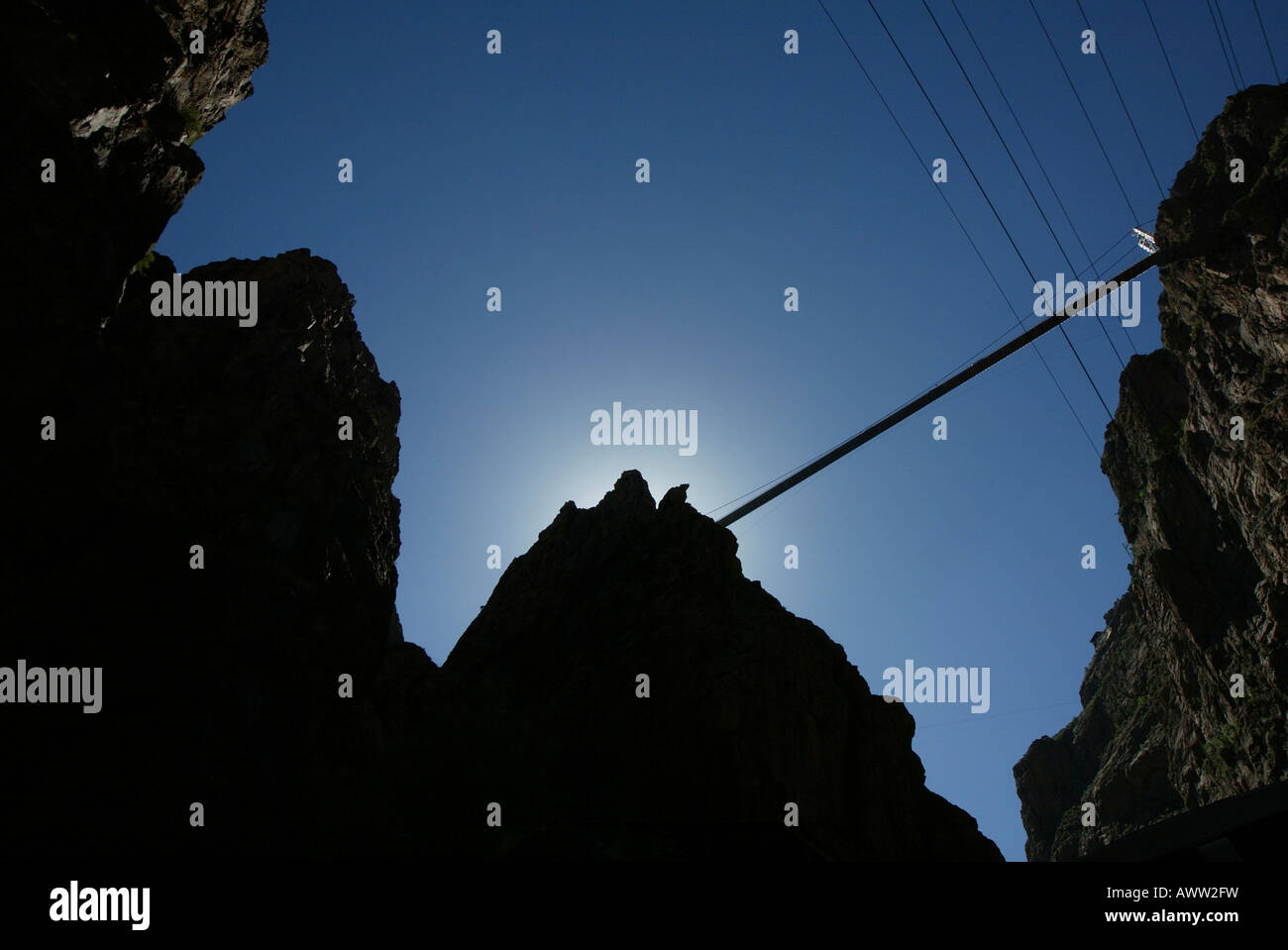 World s highest suspension bridge 1 053 ft above river crosses Royal