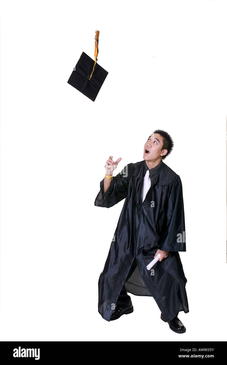 Throwing Graduation Cap High Resolution Stock Photography and Images