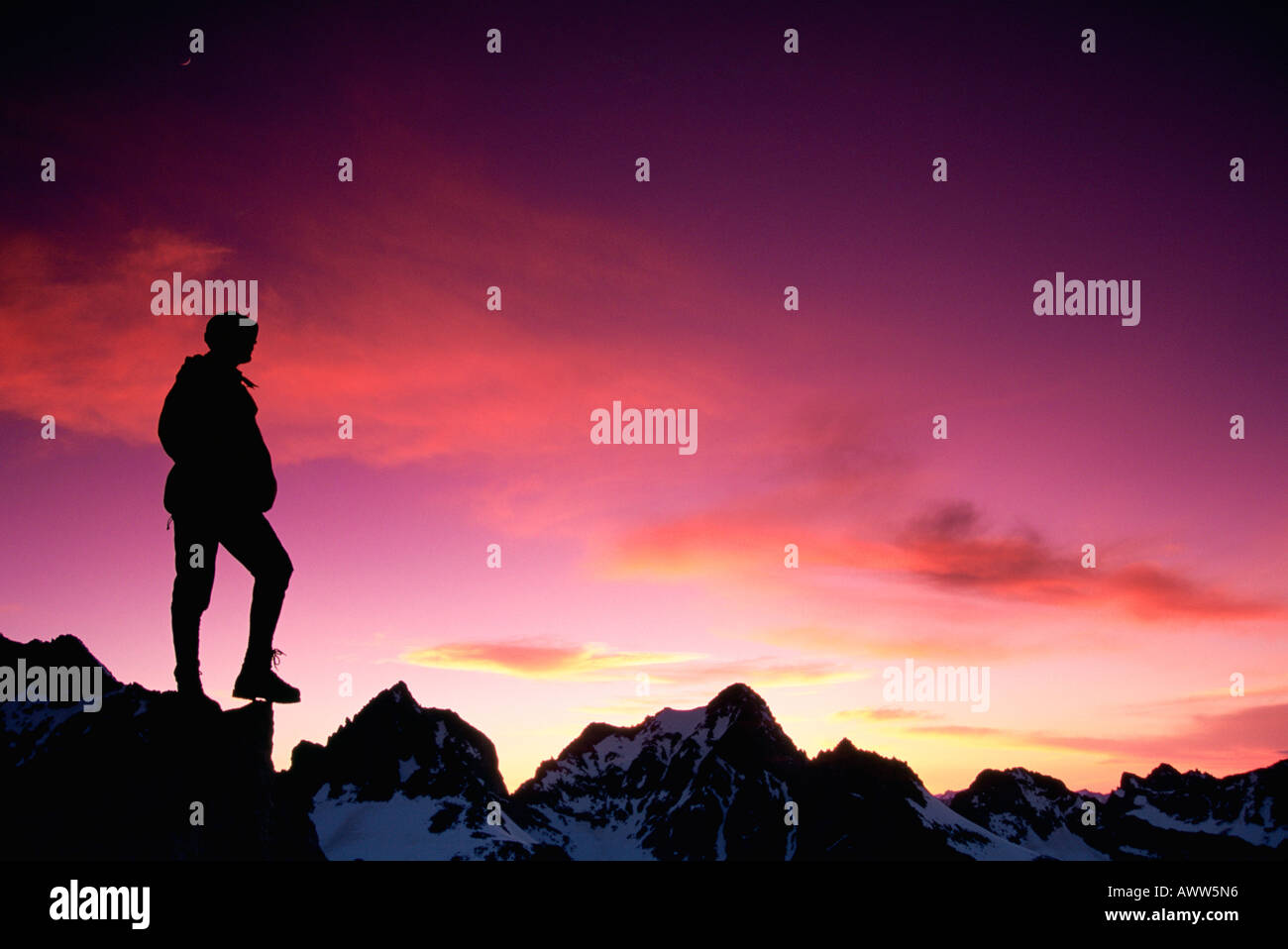 Conrad Anker on Mount Sill Palisades Range 14 163 ft 4316 m High Sierra California United States Stock Photo