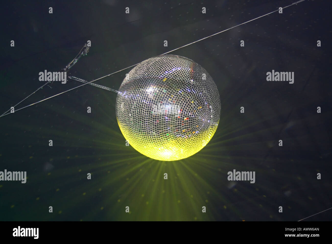 Christmas party disco ball lights Stock Photo Alamy