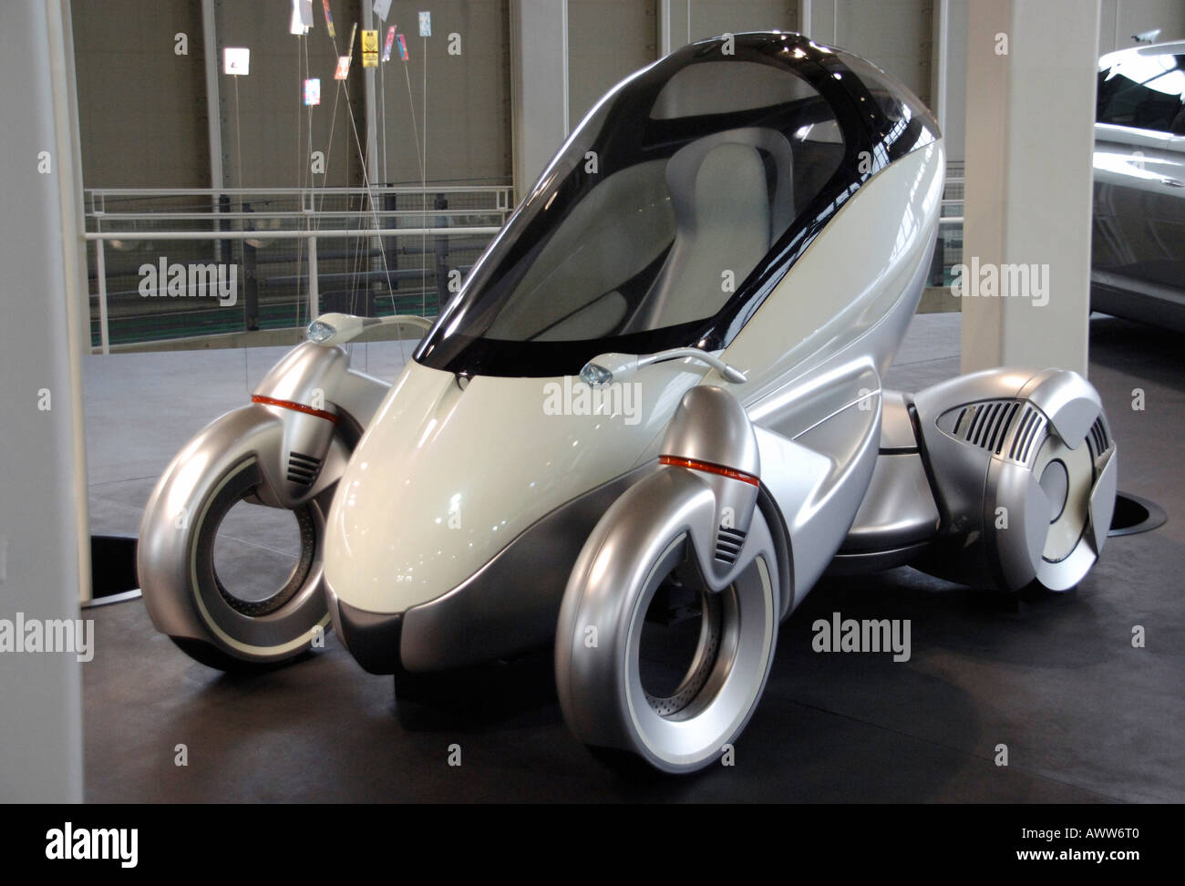 Car of the future - design concept at Toyota Odaiba technology showcase, Tokyo Japan Stock Photo