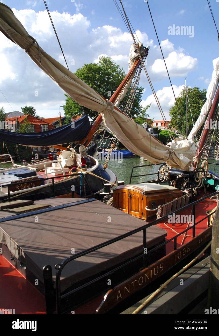 Dutch sailing barge, Muiden North Holland Stock Photo Alamy