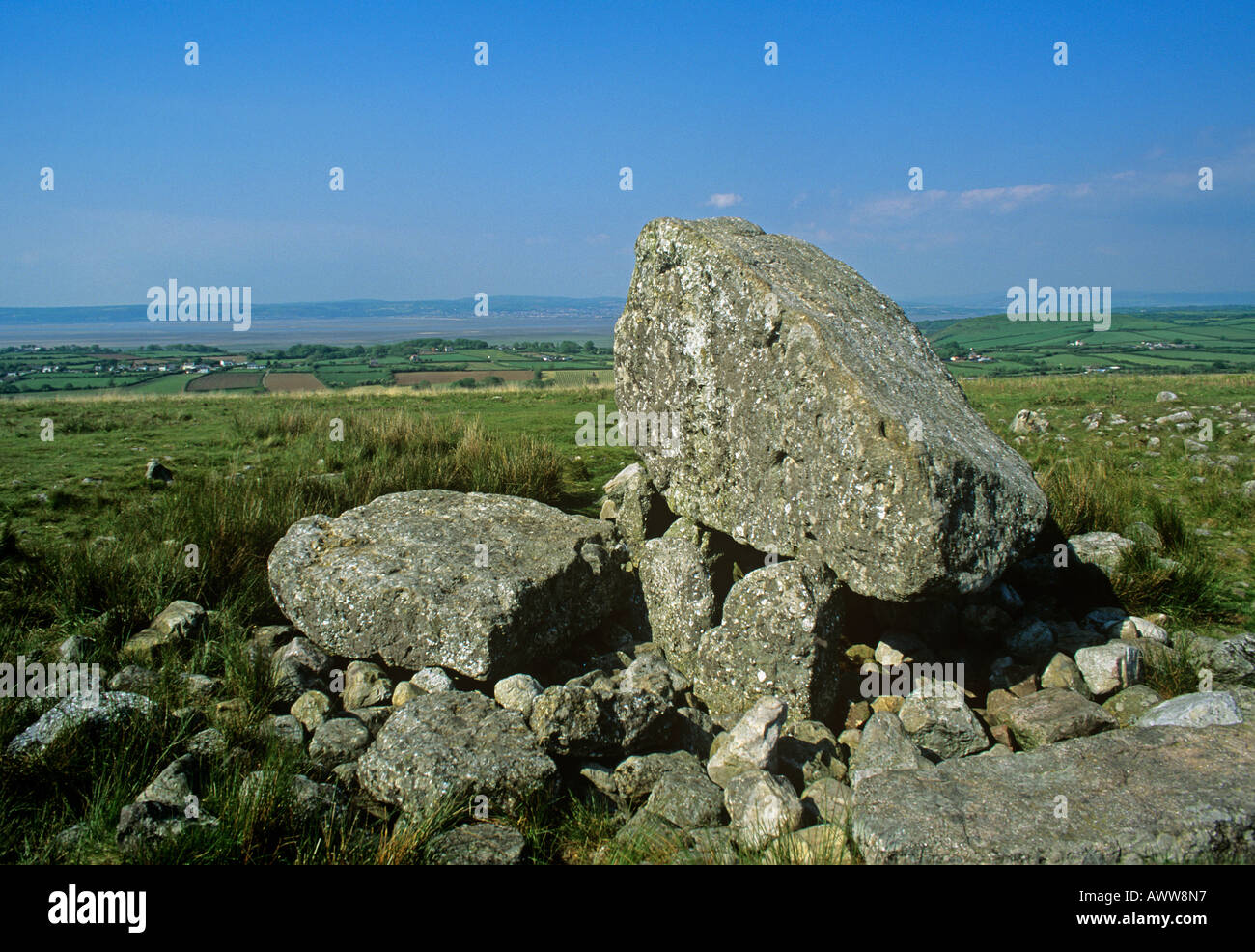 Arthur s Stone Cefyn Bryn Near Reynoldston on The Gower Peninsula South Glamorgan Stock Photo