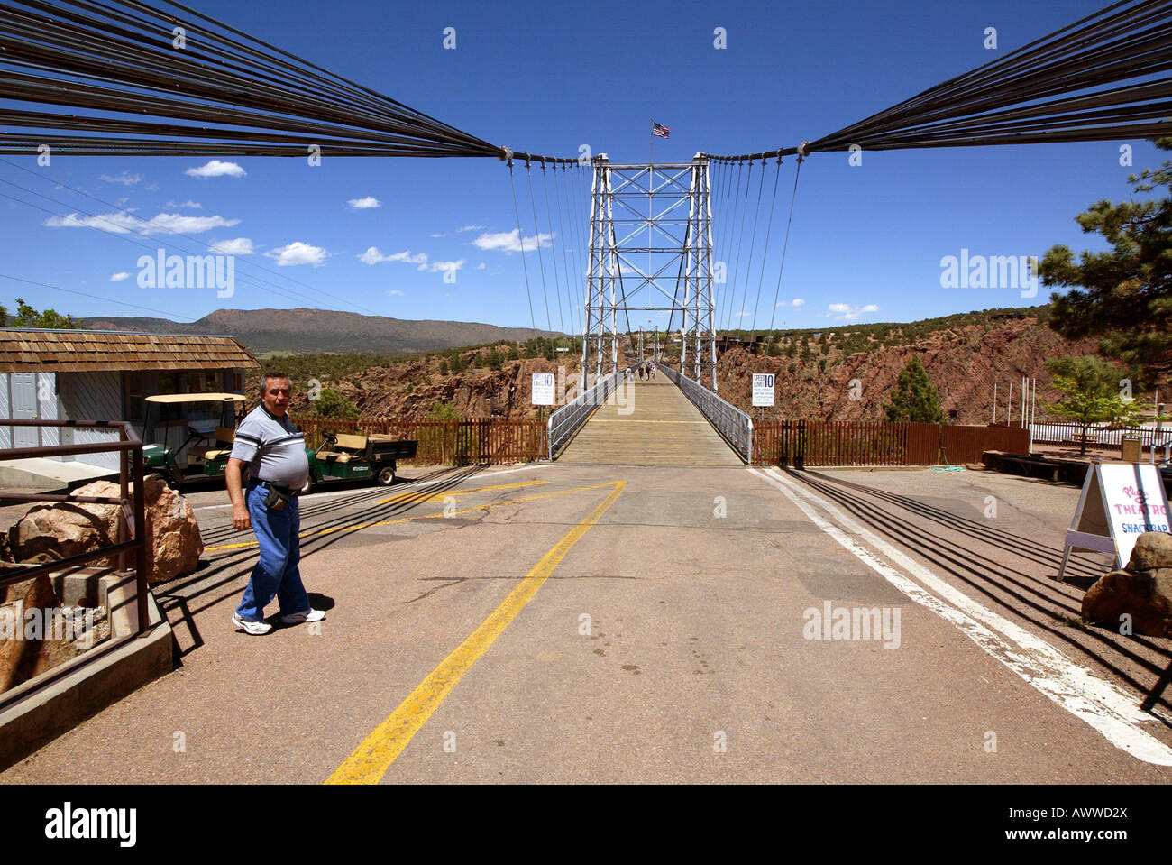 Bundle of steel cables support world s highest suspension bridge 1 053