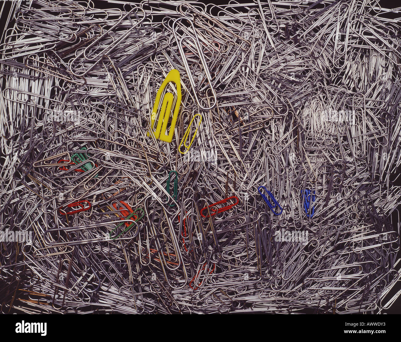 Steel paper clips wire silver jigsaw puzzle office jumble attach hires