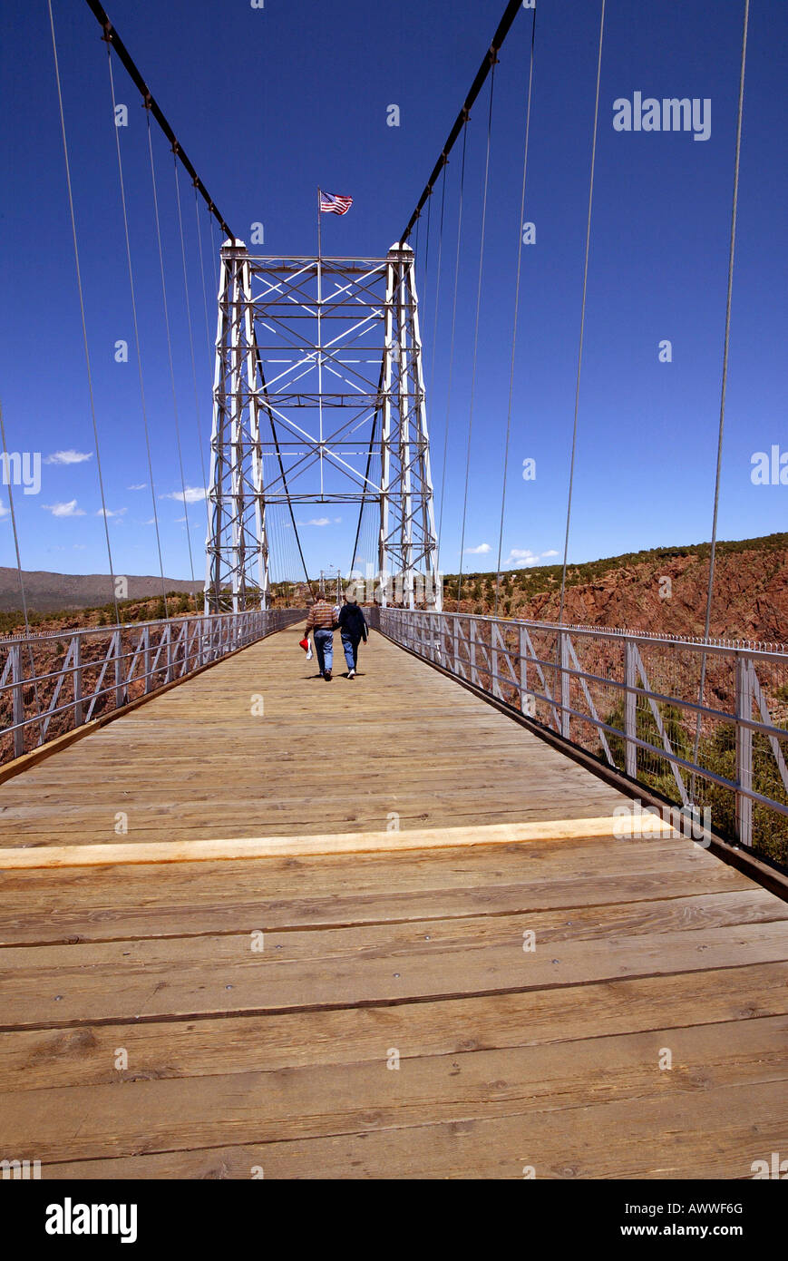 Bundle of steel cables support world s highest suspension bridge 1 053
