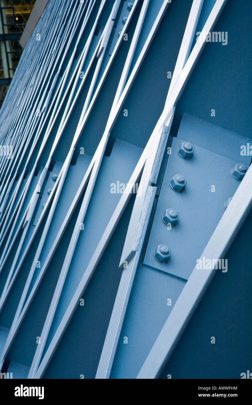 entrance detail to seattle public library patterns of structural steel ...