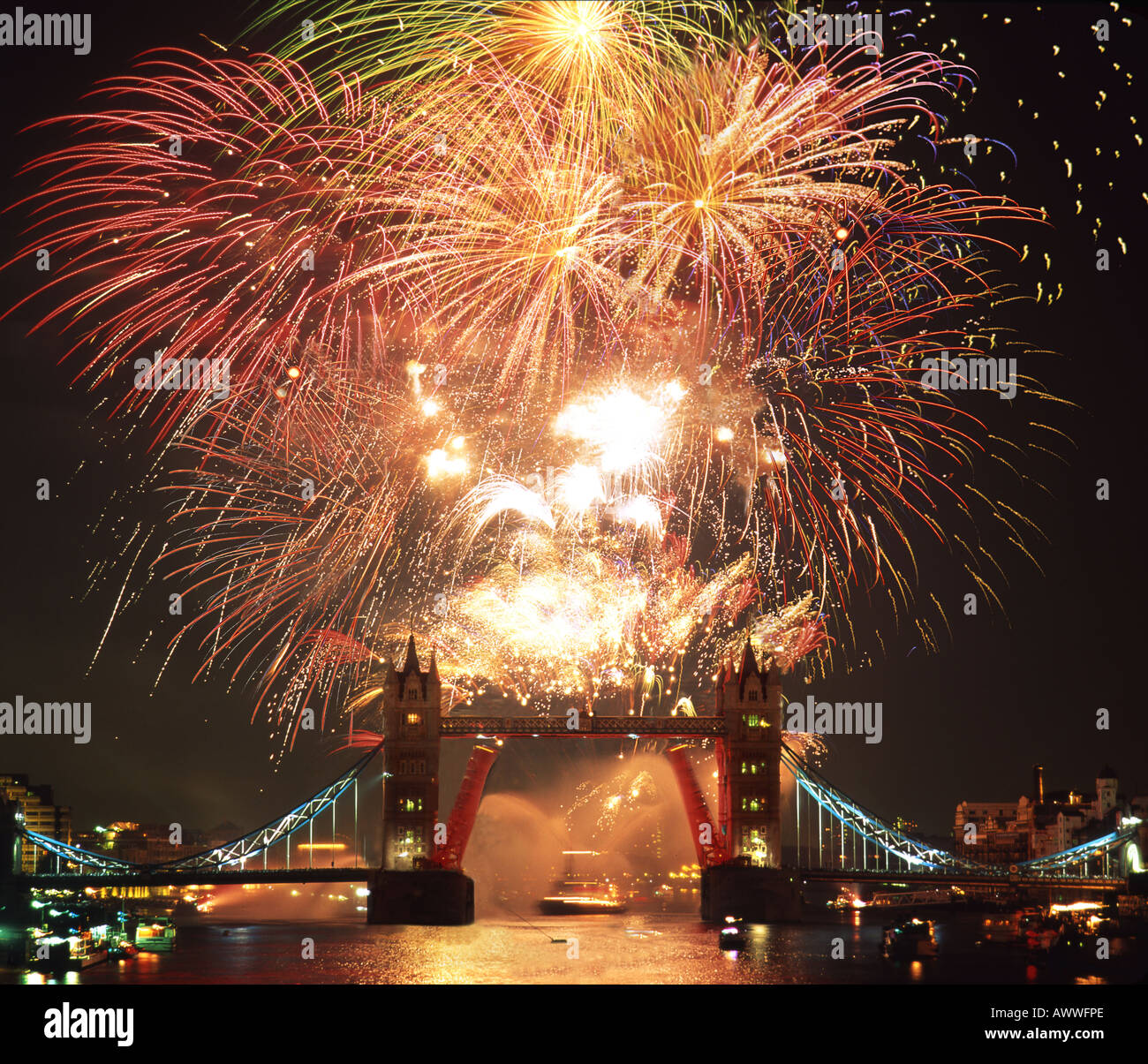 Fireworks London. Stock Photo