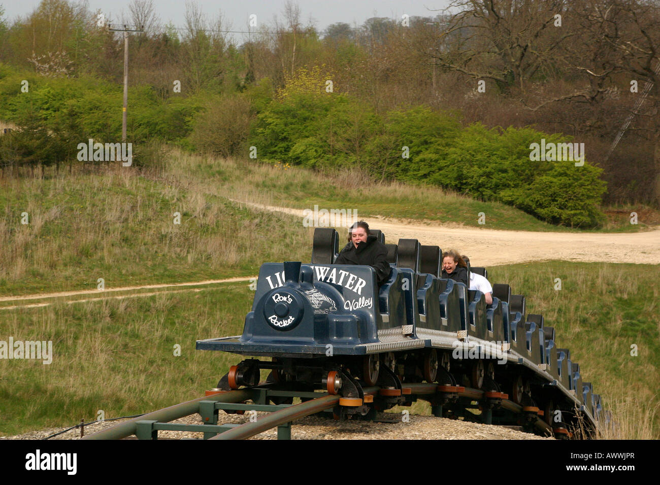 Lightwater valley roller coaster hires stock photography and images