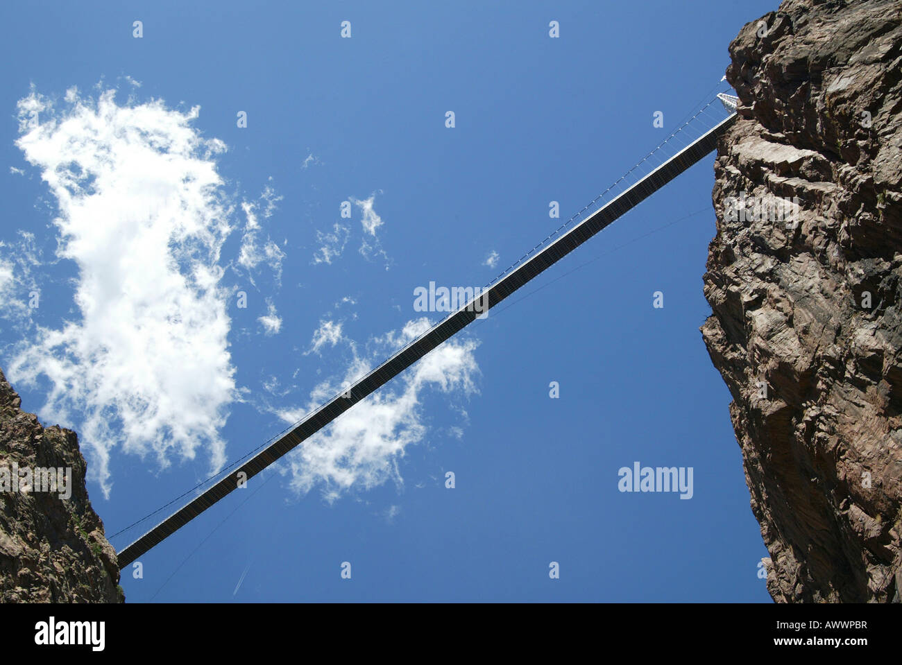 Bundle of steel cables support world s highest suspension bridge 1 053