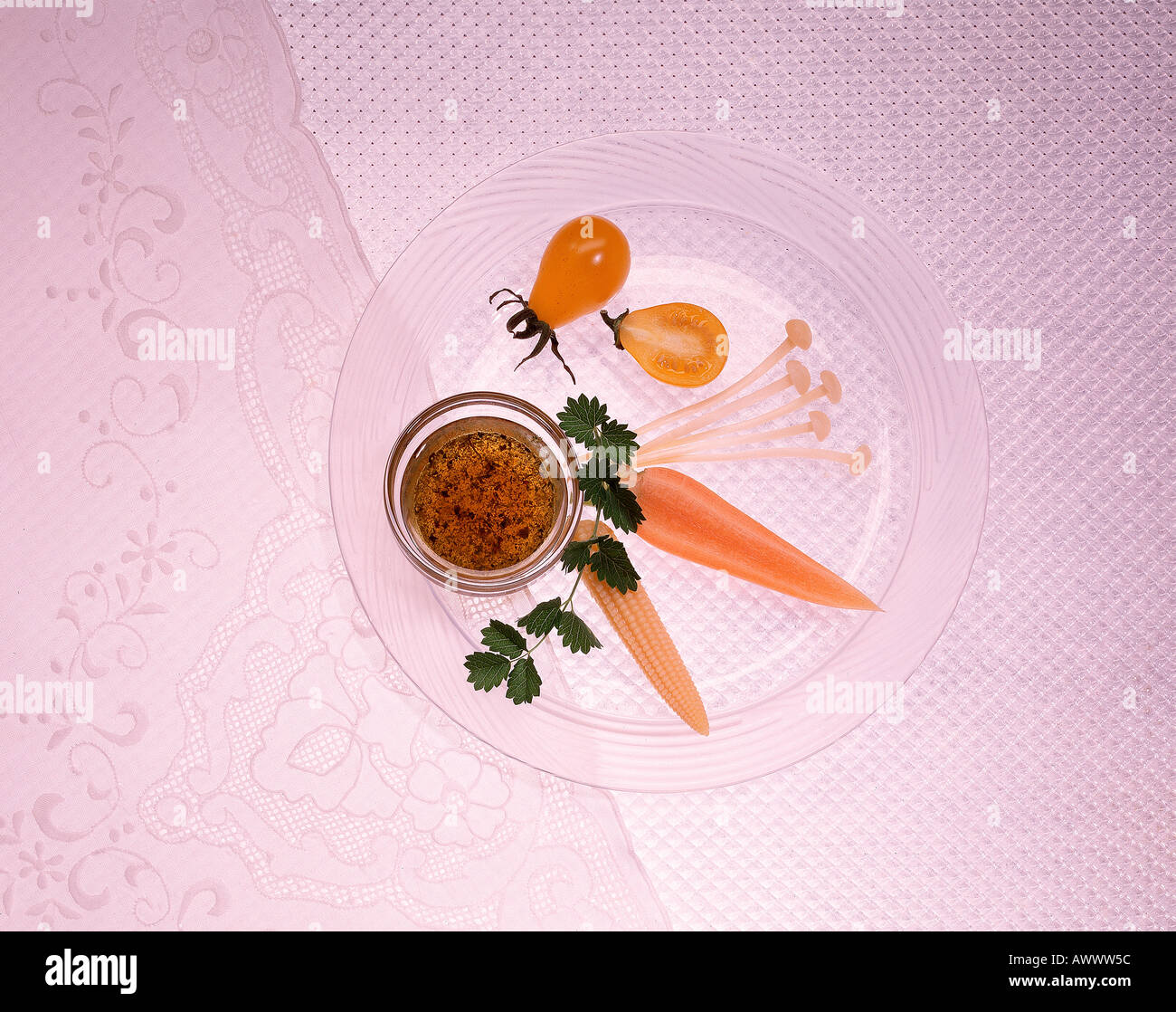 vegetable antipasto on glass plate Cuisine copy space Bon Appetit Stock Photo Alamy