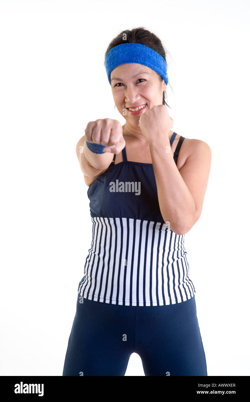 Exercise Pinoy Filipina in exercise poses Stock Photo - Alamy