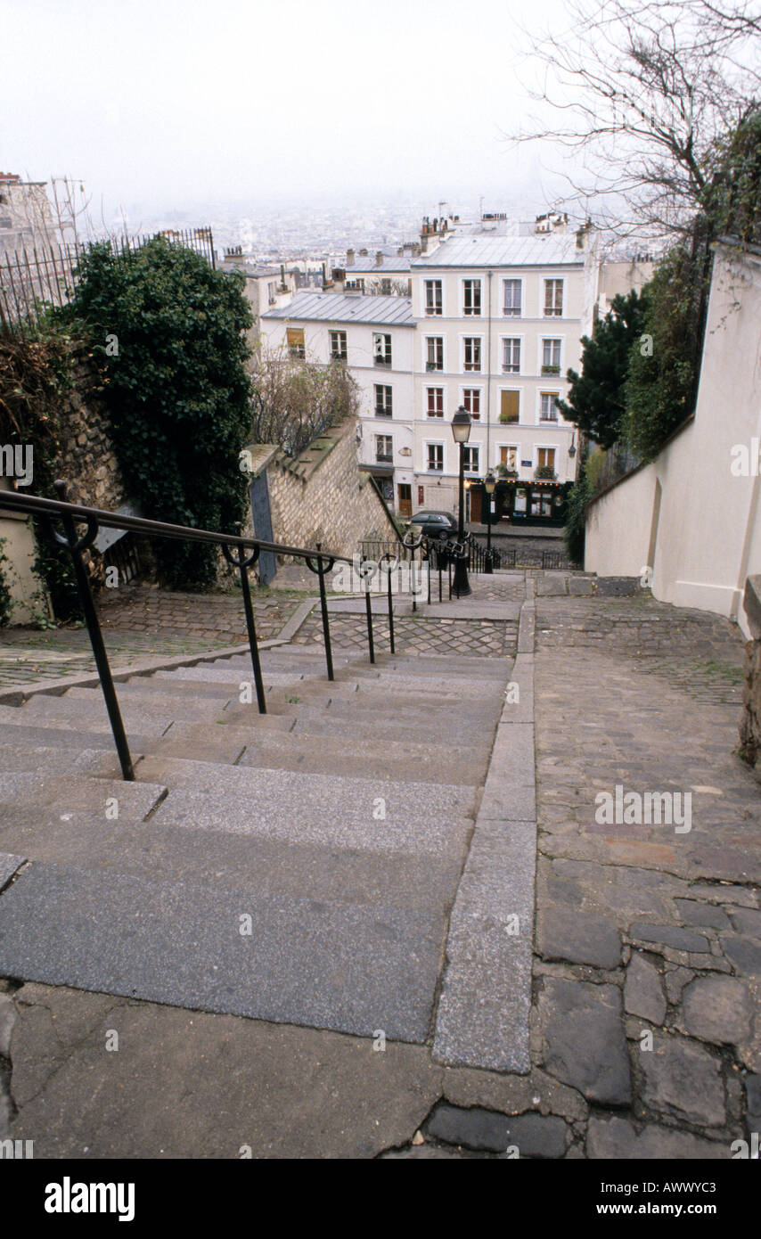 Steps Montmartre Paris France Stock Photo Alamy