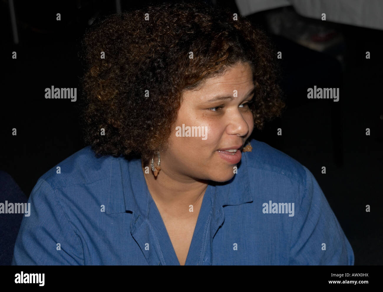 portrait of an smiling African American Woman Stock Photo - Alamy