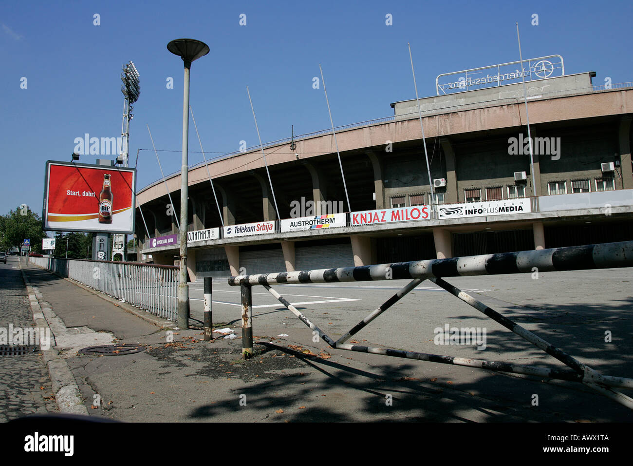 Stadium fan club football foot ball Partizan Belgrade Serbia Stock Photo -  Alamy