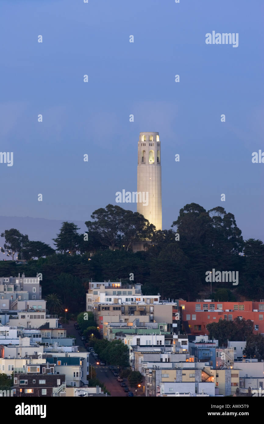 Coit Tower on Telegraph Hill San Francisco California USA Stock Photo Alamy Coit Tower on Telegraph Hill San Francisco California USA Stock Photo Alamy