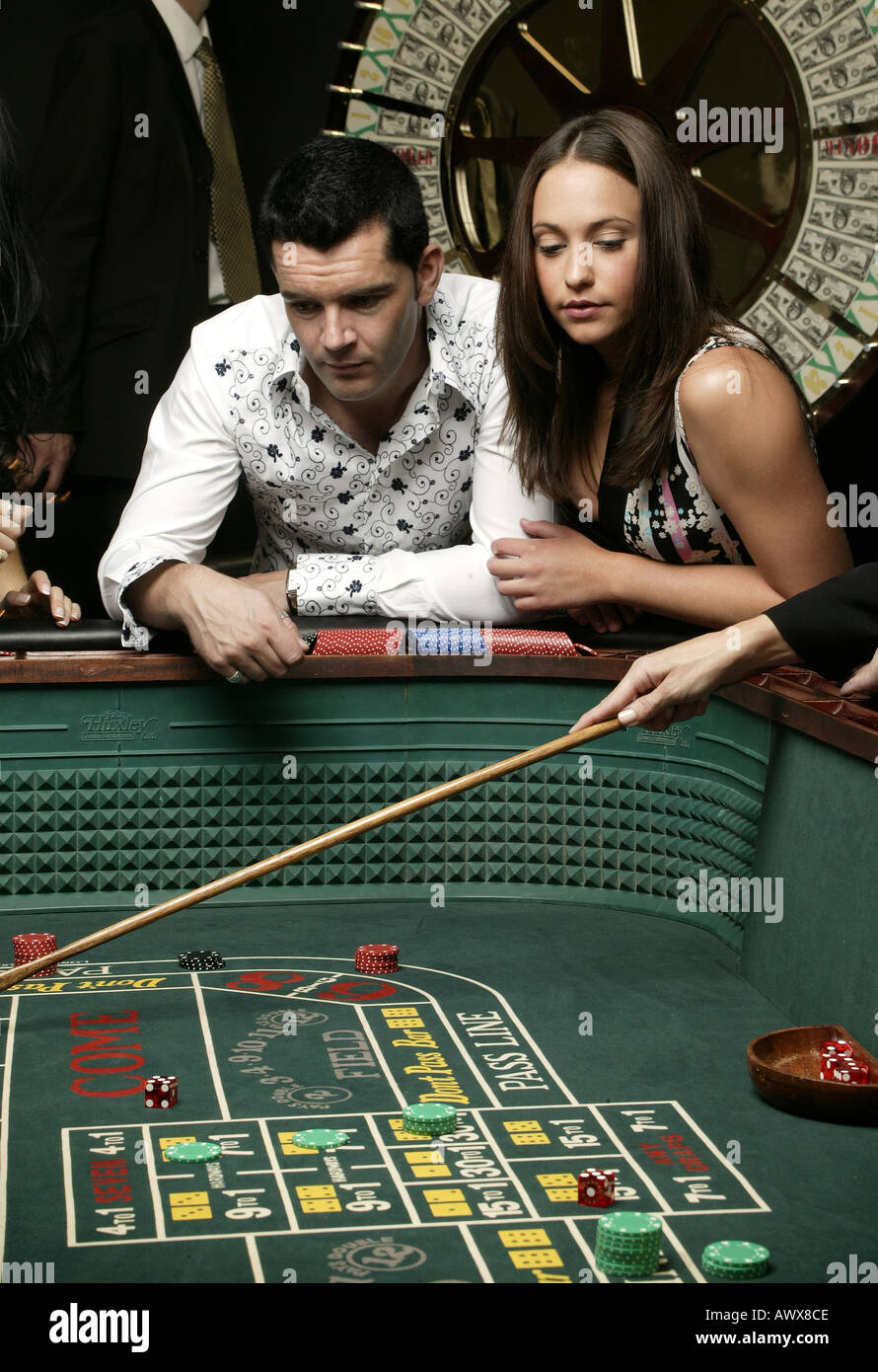 Craps table rake hires stock photography and images Alamy