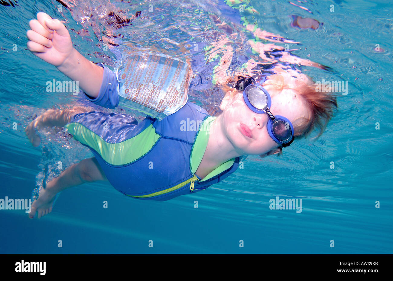 Boy Holding Breath Underwater High Resolution Stock Photography and