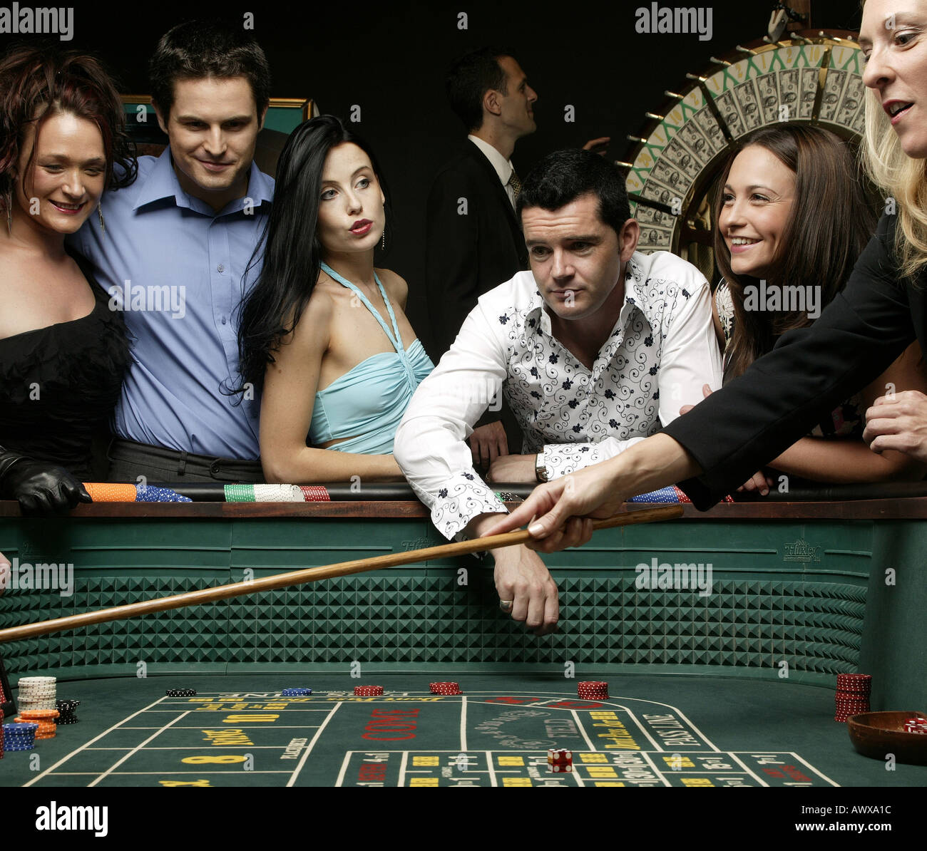 Craps table rake hires stock photography and images Alamy