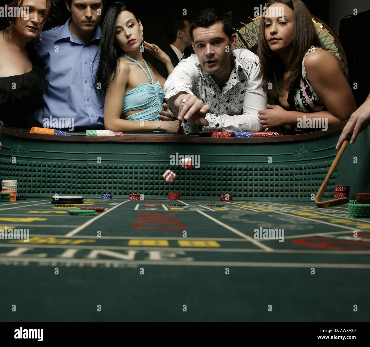 Craps table rake hires stock photography and images Alamy