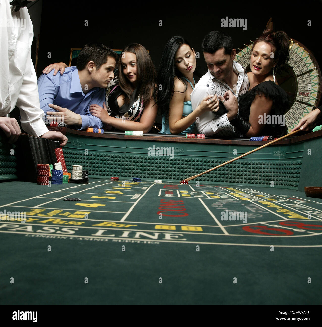 Craps table rake hires stock photography and images Alamy