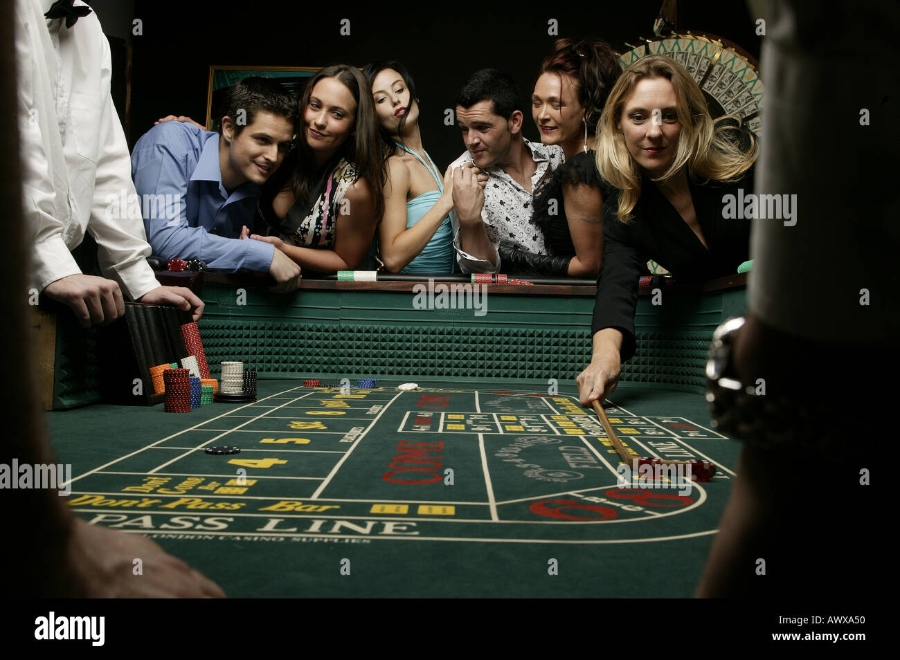 Craps table rake hires stock photography and images Alamy