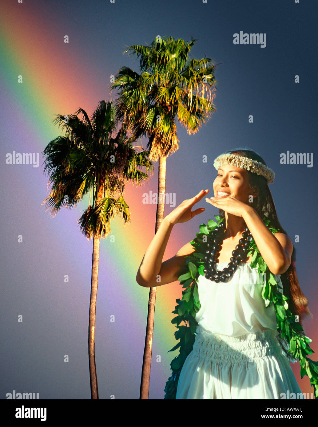 Hawaiians in native dress hi-res stock photography and images - Alamy