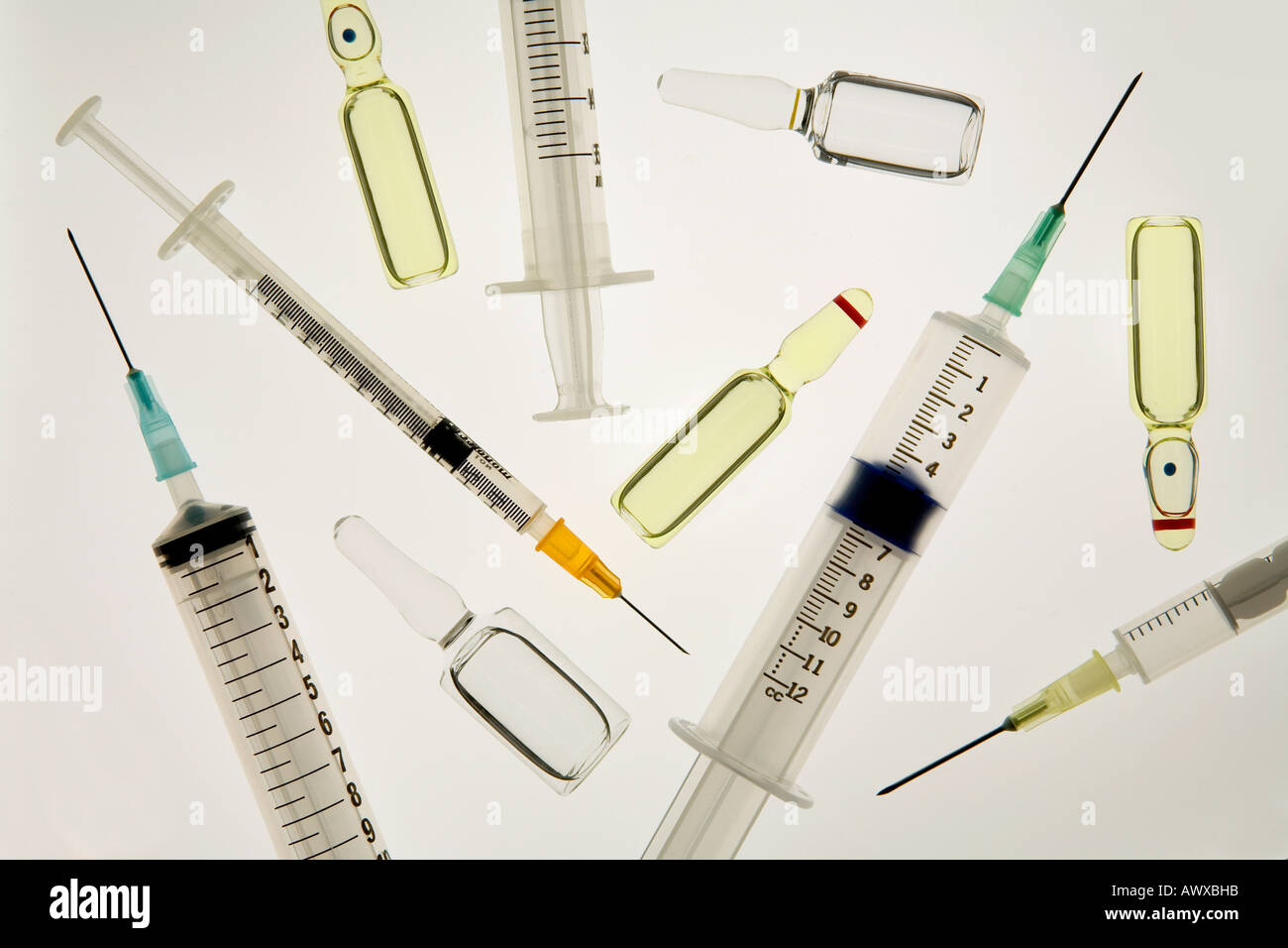 Syringes, Needles and Vials Stock Photo Alamy