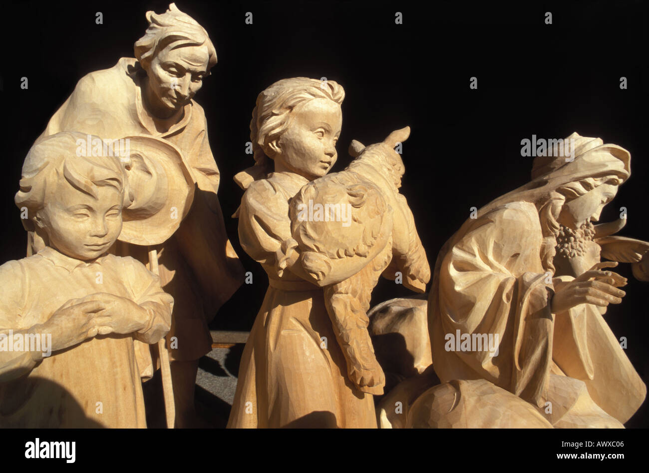 Typical wood carving at Oberammergau Bavaria Germany Stock Photo Alamy