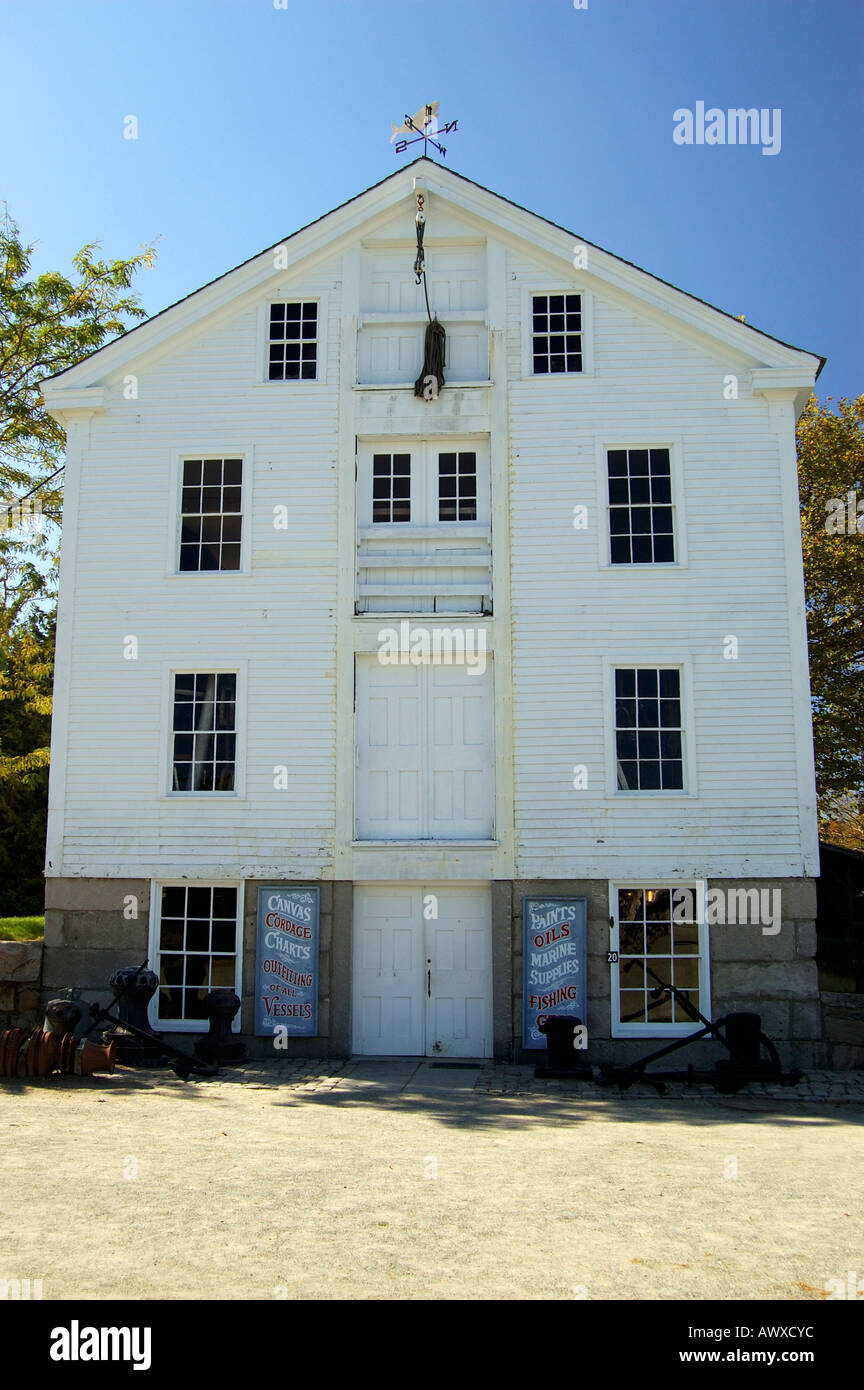 Ships outfitters at Mystic Seaport Village in Connecticut Stock 
