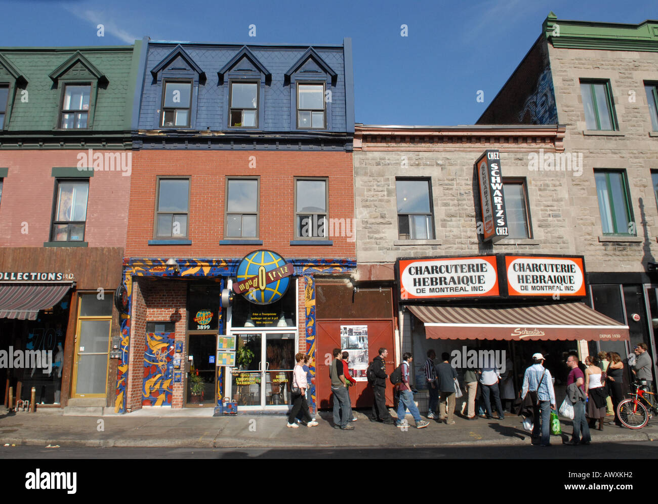 Schwartz famous smoked meat on St Lawrence boulevard called city of