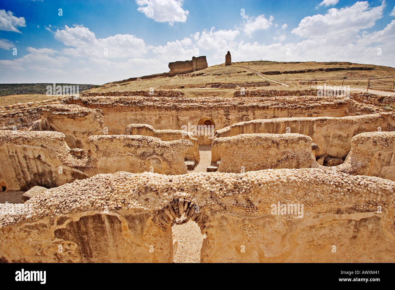 the valeria romans ruins of cuenca castilla la mancha spain Stock Photo