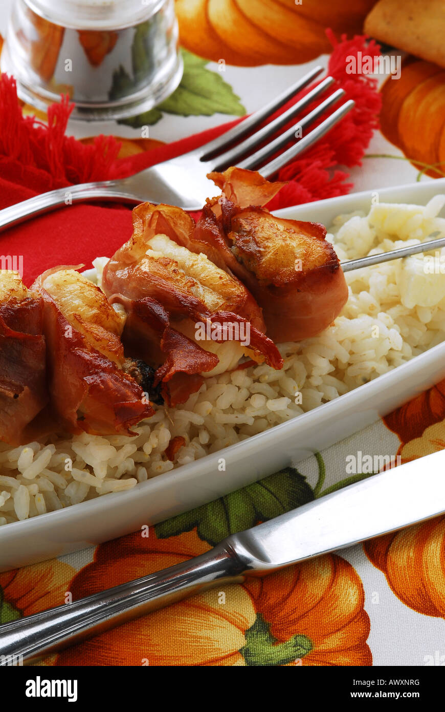 Risotto with frogfish - Istrian kitchen Stock Photo