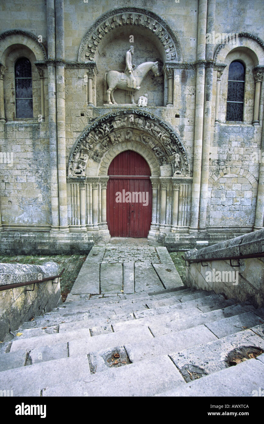Church at Melle, France Stock Photo