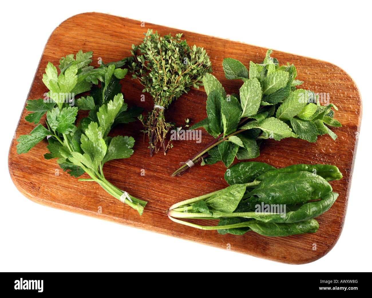 Vegetable set on wood table on white Stock Photo - Alamy