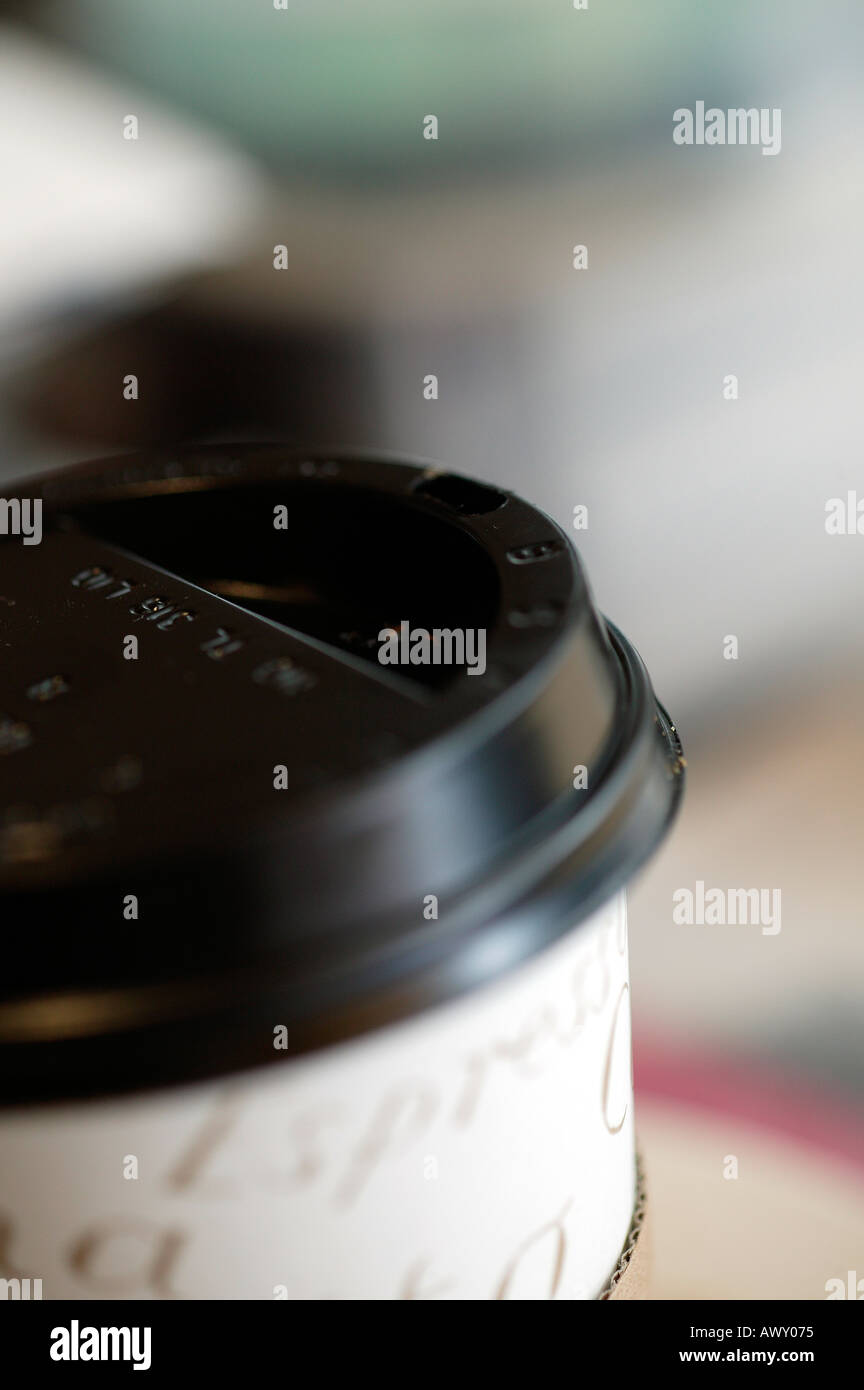 Hole to drink coffee Stock Photo Alamy