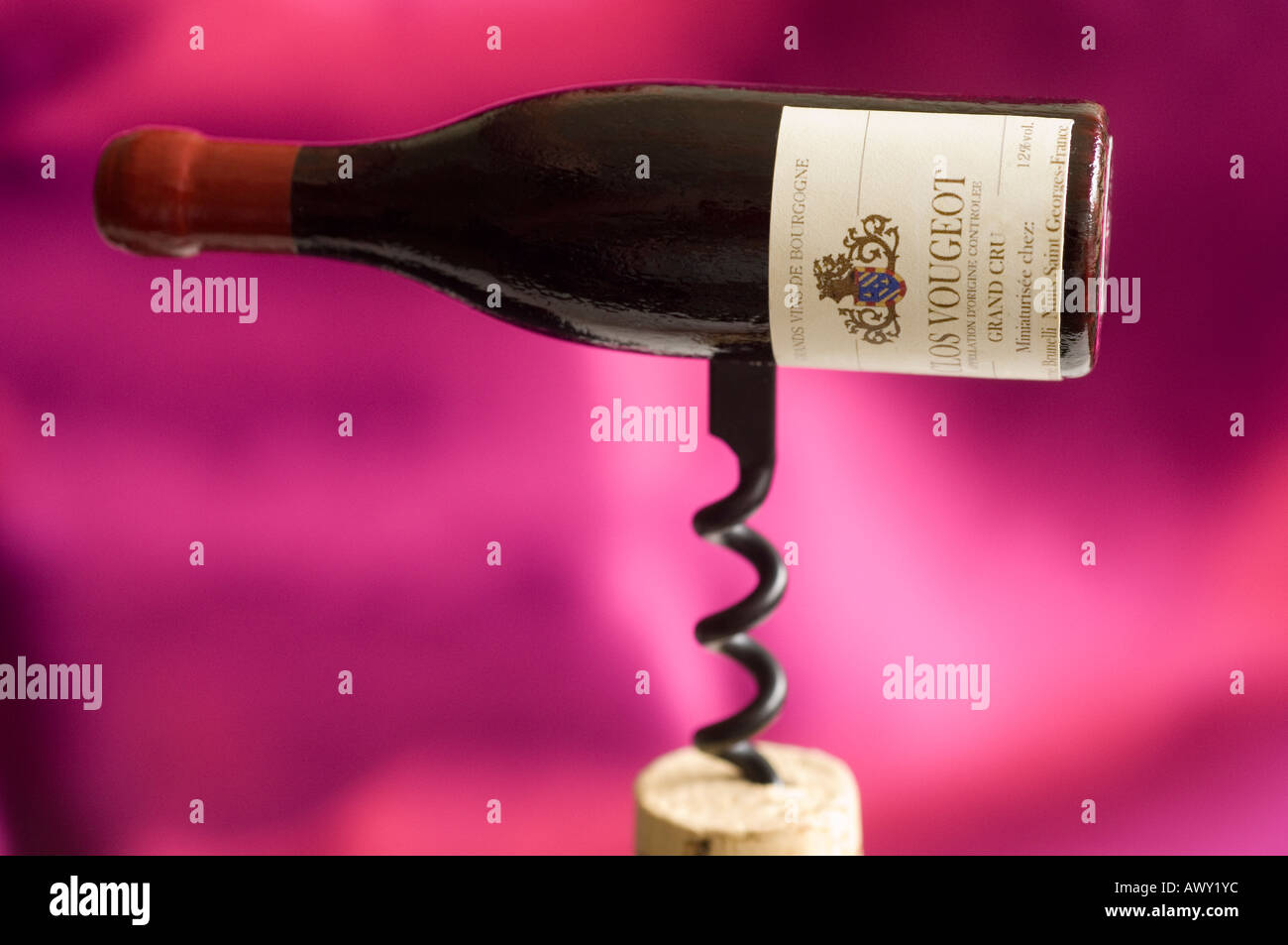 Download Corkscrew Shaped Like A Burgundy Bottle Opening A Cork In A Wine Stock Photo 9528443 Alamy PSD Mockup Templates