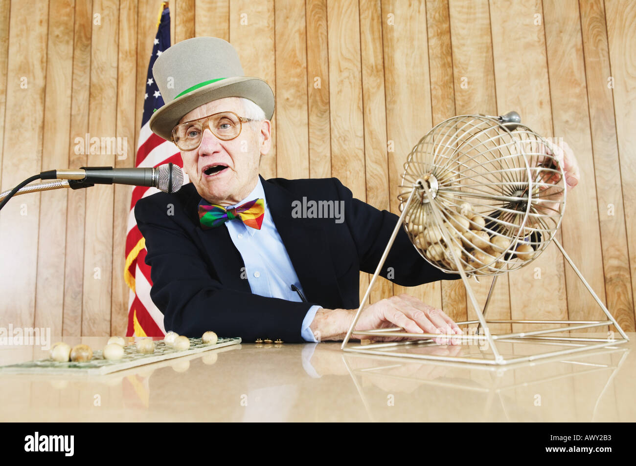 Man calling out bingo Stock Photo 3109554 Alamy
