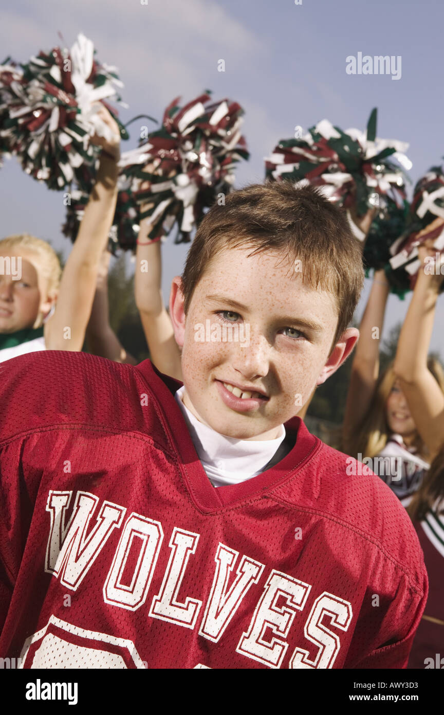 Portrait of a young football player Stock Photo Alamy